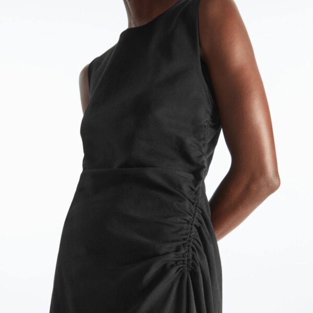 COS Gathered Midi Dress